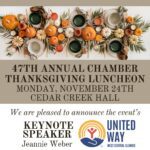 United Way’s Jeannie Weber Named Galesburg Chamber’s Thanksgiving Keynote Speaker